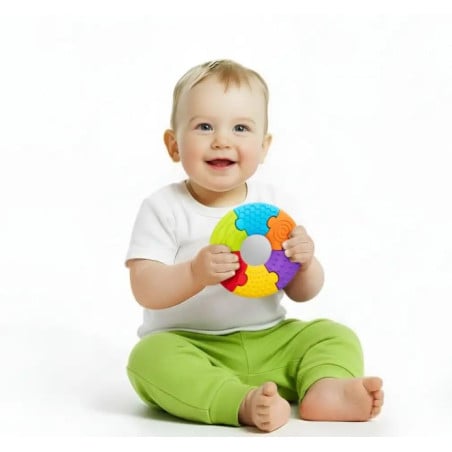 Soft Bibi Puzzle Sensorial Circular De Texturas