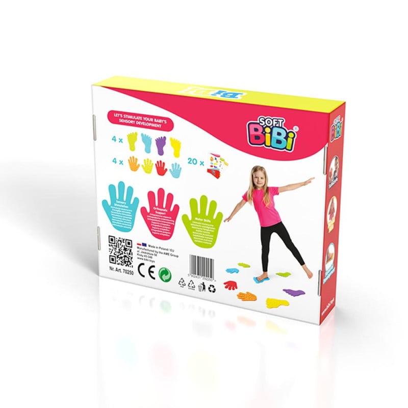 Soft Bibi Set Sensorial Manos Y Pies 8 Piezas