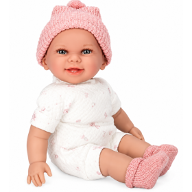 Muñeco Elegance Arias Babyto Rosa de 34 cm con Mecanismo de Risa