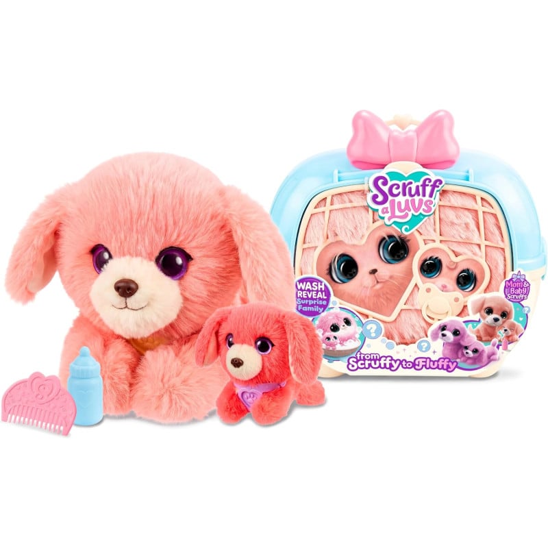 Scruff-A-Luvs Mamá Y Bebé Perrito Con Transportín Surtido