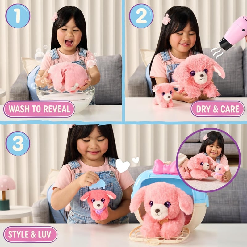 Scruff-A-Luvs Mamá Y Bebé Perrito Con Transportín Surtido