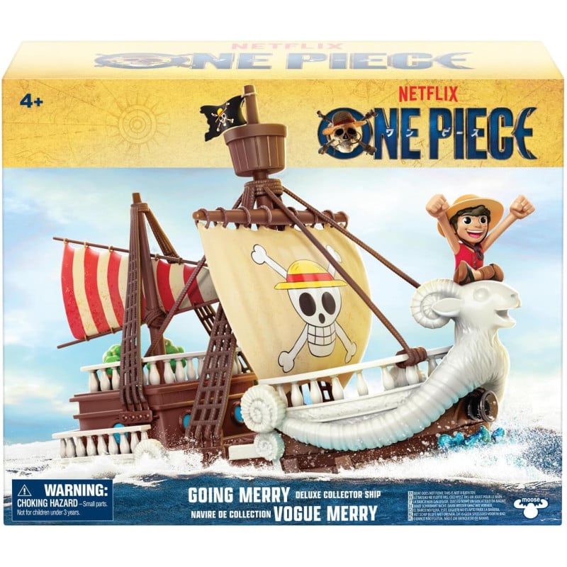 One Piece Barco Pirata Merry Con Figura De Luffy