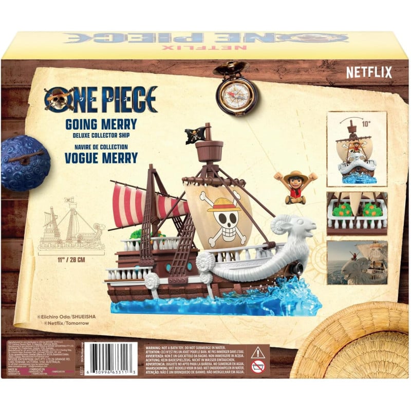 One Piece Barco Pirata Merry Con Figura De Luffy