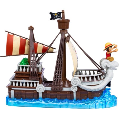 One Piece Barco Pirata Merry Con Figura De Luffy