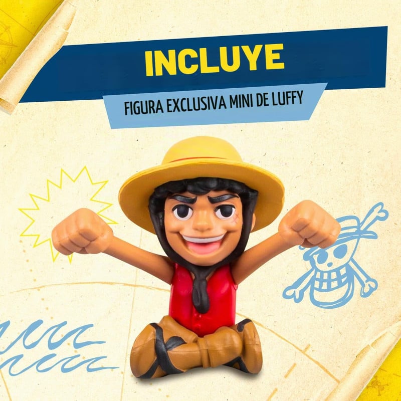 One Piece Barco Pirata Merry Con Figura De Luffy