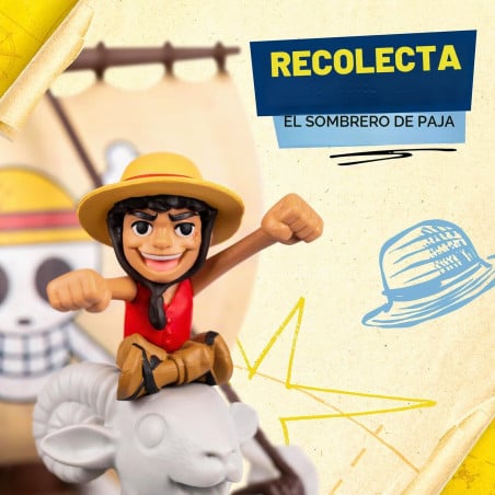 One Piece Barco Pirata Merry Con Figura De Luffy