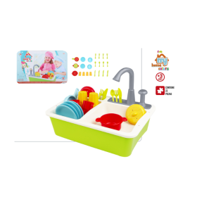 Fregadero Infantil con Accesorios de Cocina 22 Piezas