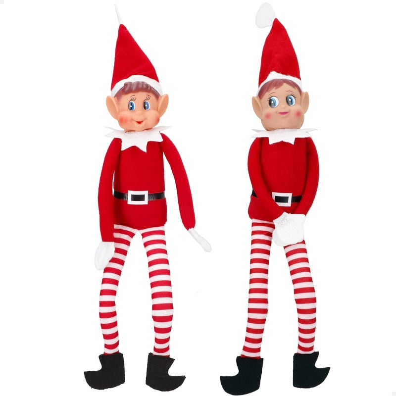 Pack 2 Elfos Traviesos Elfie y Elvie 30 Cm