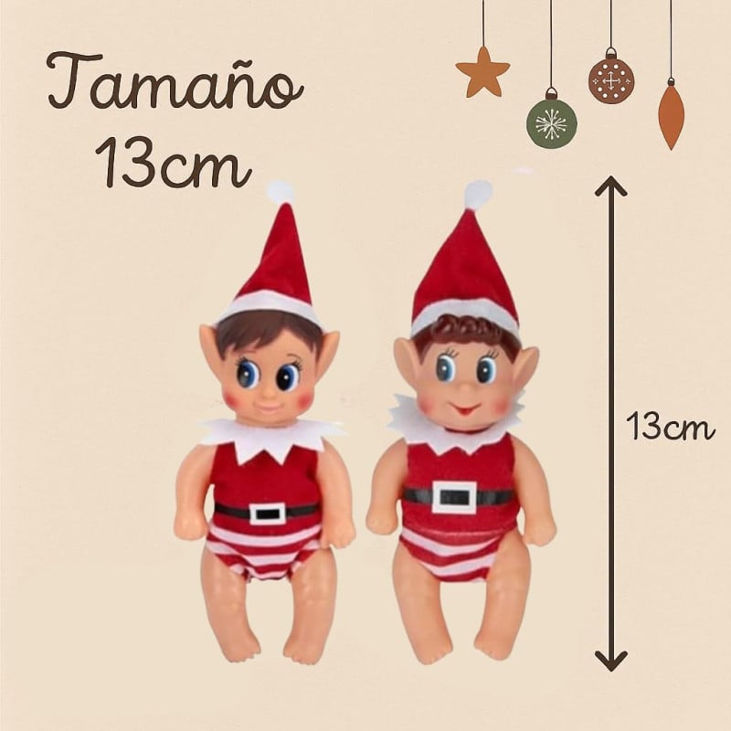 Elfo Baby Travieso Elfie y Elvie 13 Cm Surtido