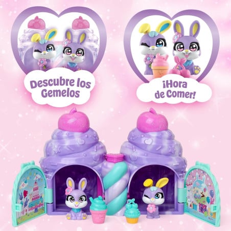 Cherry Pets Bunny Twins Hoppy y Poppy Cupcakes Sorpresa