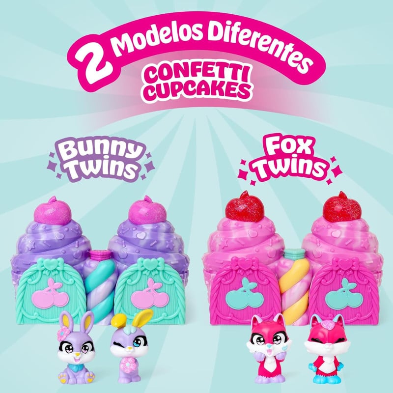 Cherry Pets Bunny Twins Hoppy y Poppy Cupcakes Sorpresa