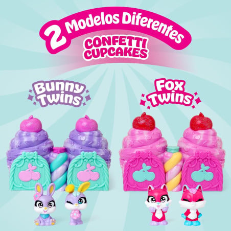 Cherry Pets Bunny Twins Hoppy y Poppy Cupcakes Sorpresa
