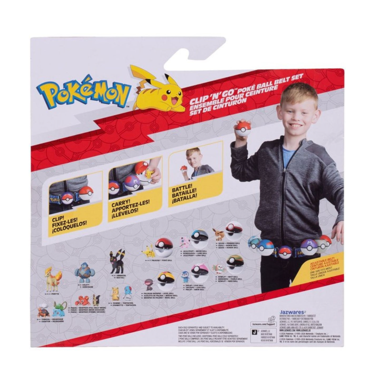 Cinturón Pokémon con PokéBalls Clip N Go