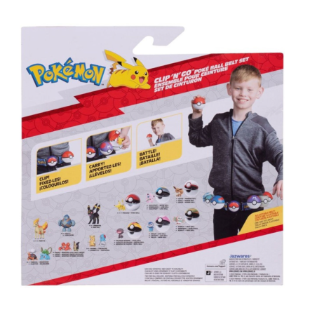 Cinturón Pokémon con PokéBalls Clip N Go