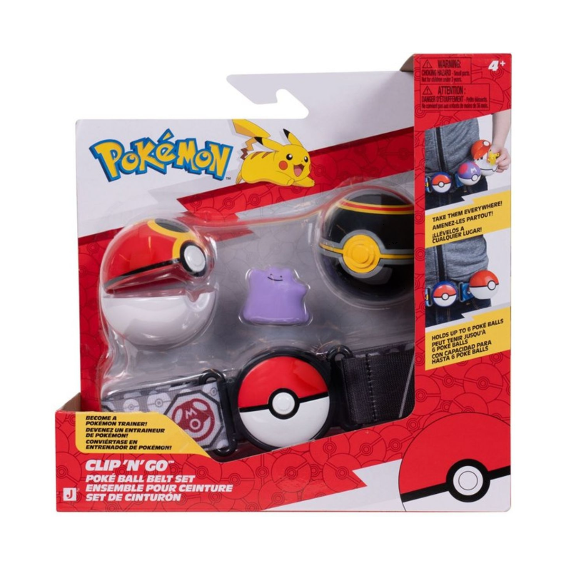 Cinturón Pokémon con PokéBalls Clip N GO