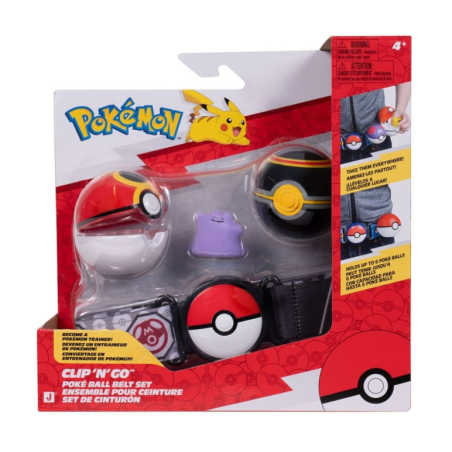 Cinturón Pokémon con PokéBalls Clip N GO