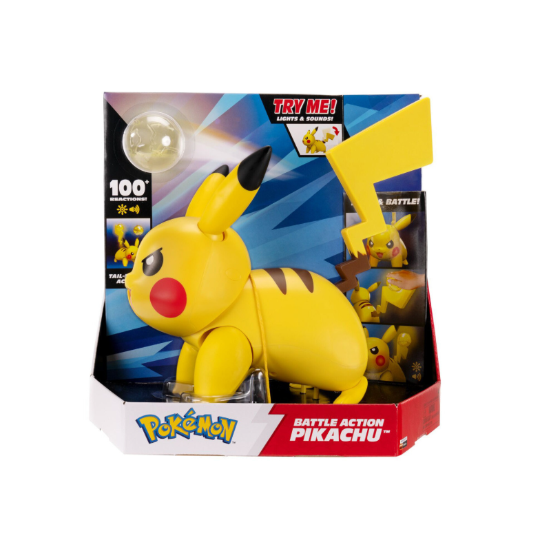 Pikachu Photo Figura Pokémon Battle Action Pikachu con Luz y Sonidos