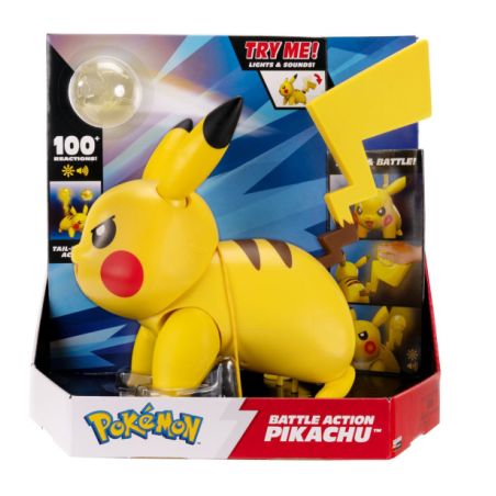 Figura Pokémon Battle Action Pikachu con Luz y Sonidos