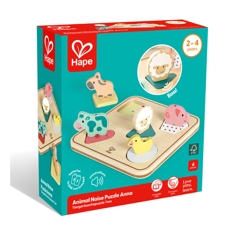 Hape Puzle De Sonidos Animales