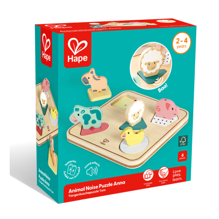 Hape Puzle De Sonidos Animales