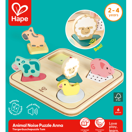 Hape Puzle De Sonidos Animales