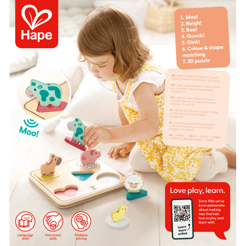 Hape Puzle De Sonidos Animales