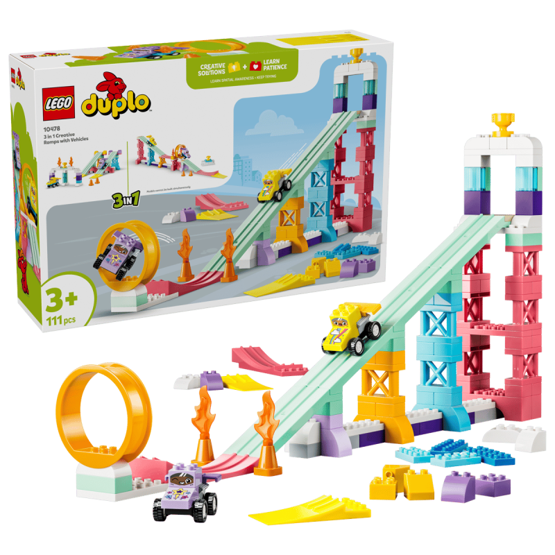 LEGO DUPLO Rampas Creativas 3 En 1 Con Vehículos 10478