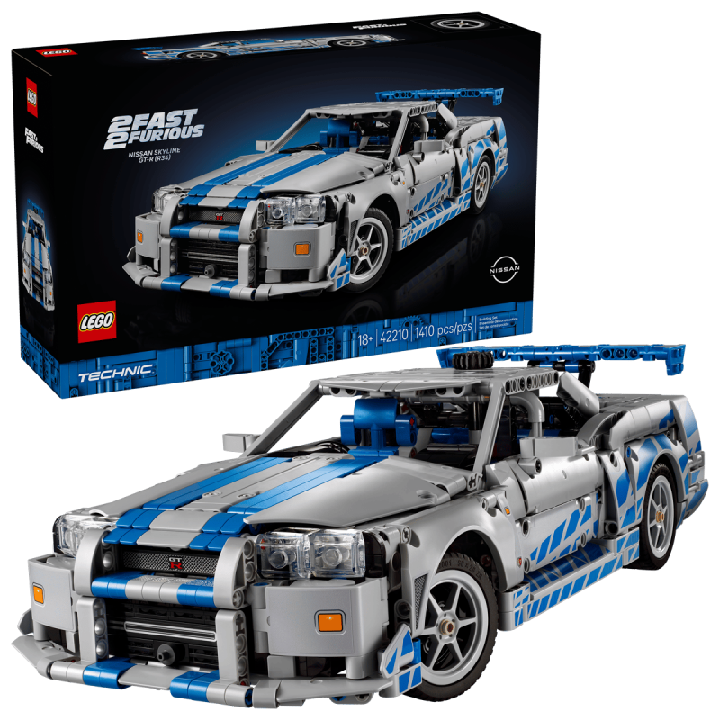 LEGO Technic Coche Nissan Skyline GT-R (R34) De 2 Fast 2 Furious 42210
