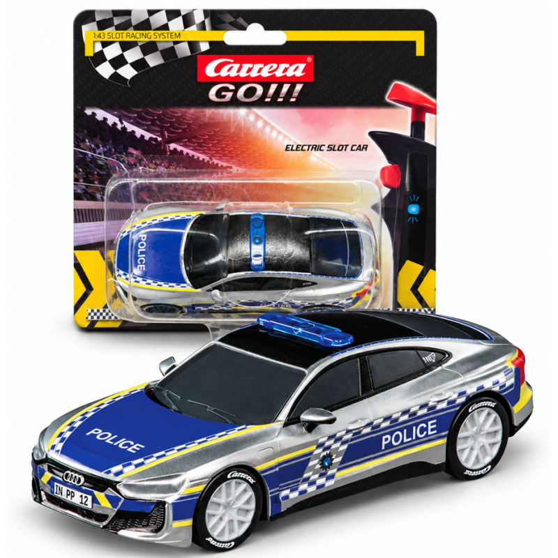 Coche Slot Audi E-Tron GT Policía Carrera GO!!!