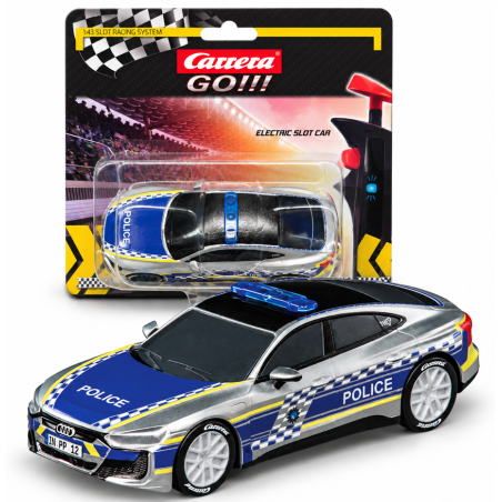 Coche Slot Audi E-Tron GT Policía Carrera GO!!!