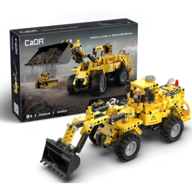 Construcción Excavadora Bulldozer 2 en 1 en 693 Piezas