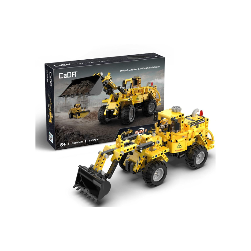 Construcción Excavadora Bulldozer 2 en 1 en 693 Piezas