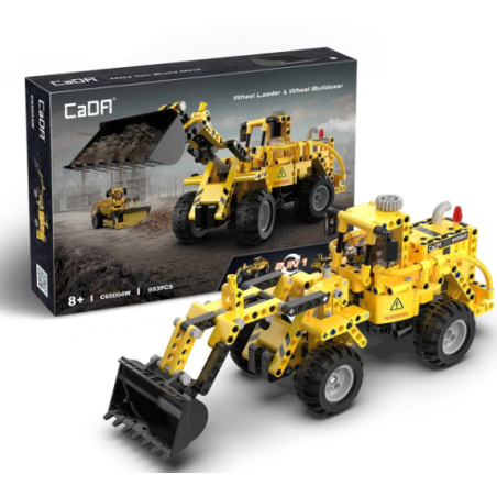 Construcción Excavadora Bulldozer 2 en 1 en 693 Piezas