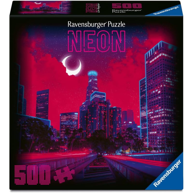 Puzzle Los Ángeles Neón 500 Pzs De Ravensburger