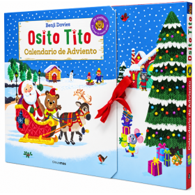 Osito Tito Calendario de Adviento con 24 Minilibros