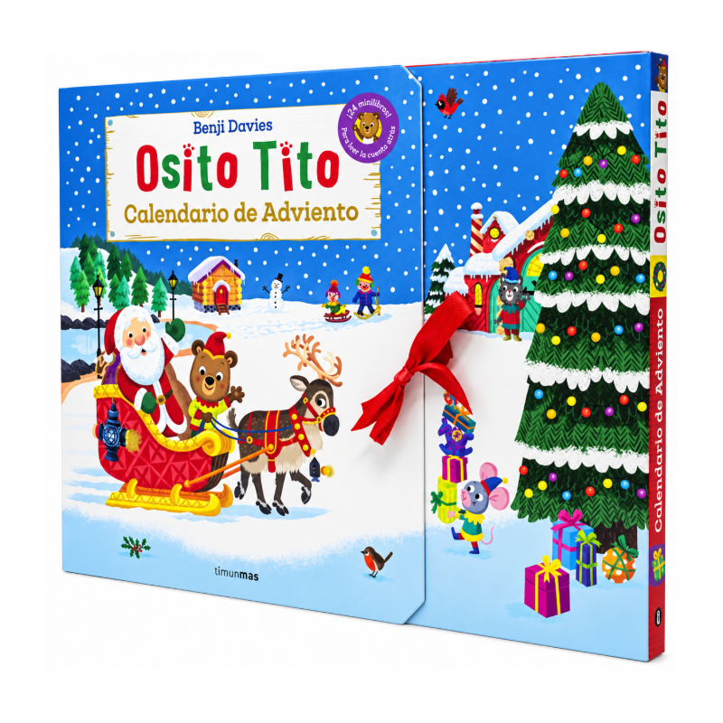 Osito Tito Calendario de Adviento con 24 Minilibros