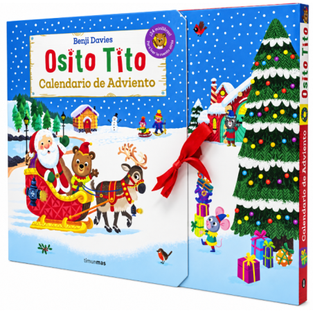 Osito Tito Calendario de Adviento con 24 Minilibros