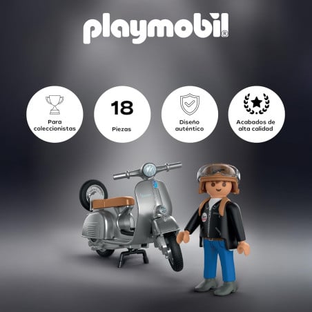 Playmobil Vespa 80 Aniversario Estilo Original 72282