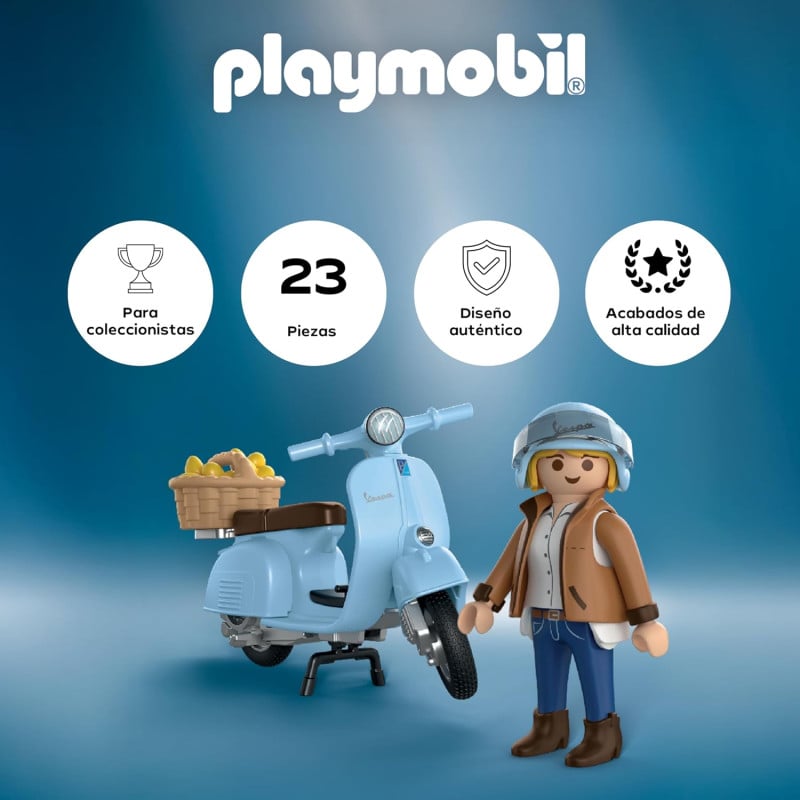 Playmobil Vespa 80 Aniversario Estilo Icónico 72284