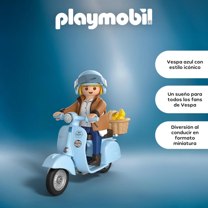 Playmobil Vespa 80 Aniversario Estilo Icónico 72284