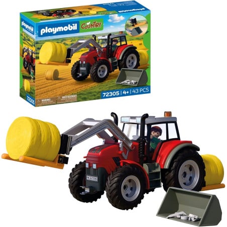 Playmobil Country Tractor Grande Con Pacas De Heno 72305 De Playmobil