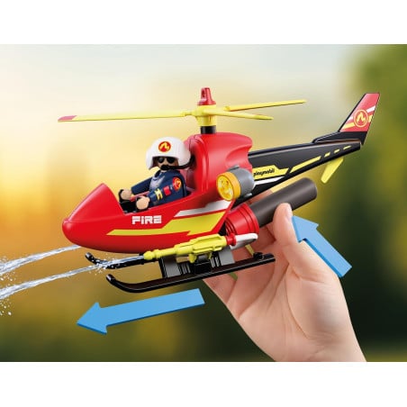 Playmobil City Action Helicóptero De Bomberos 72196