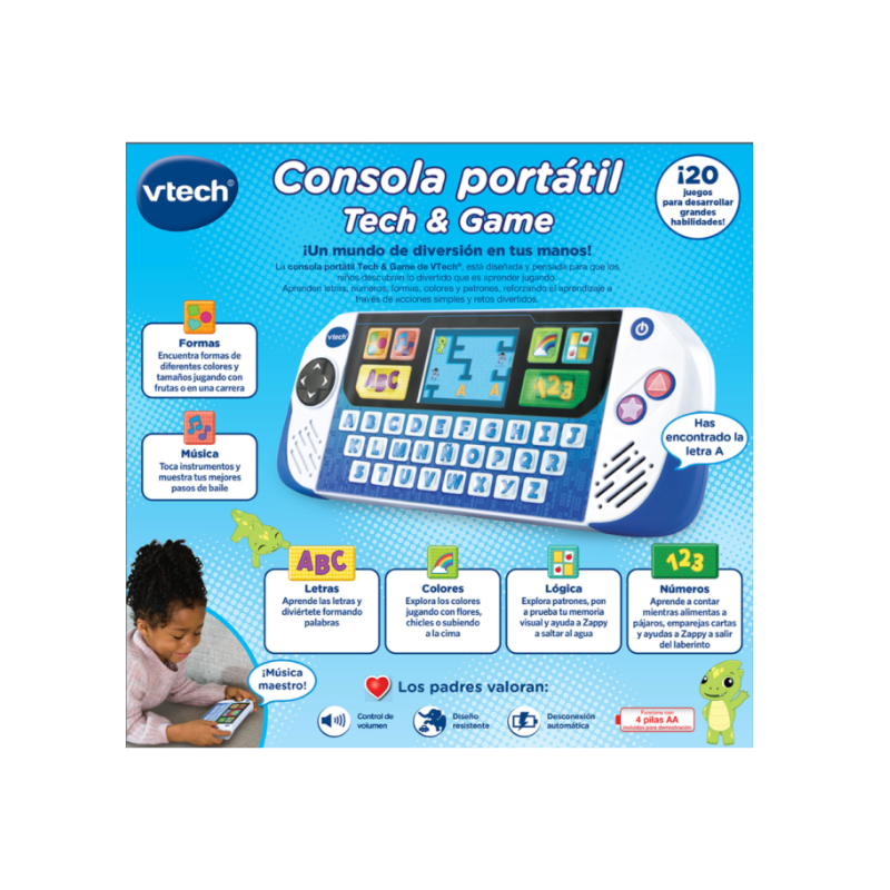 Consola Educativa Portátil Tech & Game VTech