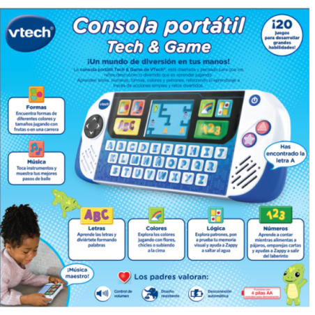 Consola Educativa Portátil Tech & Game VTech