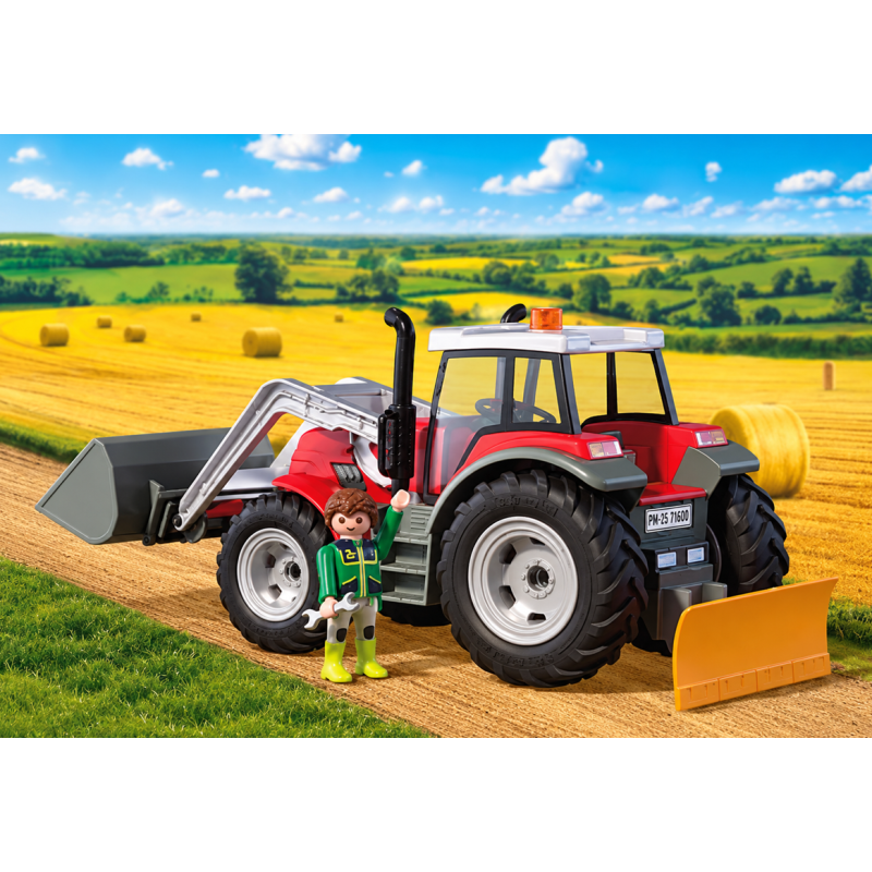 Playmobil Country Tractor Grande Con Pacas De Heno 72305