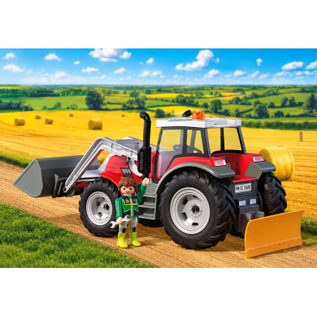Playmobil Country Tractor Grande Con Pacas De Heno 72305