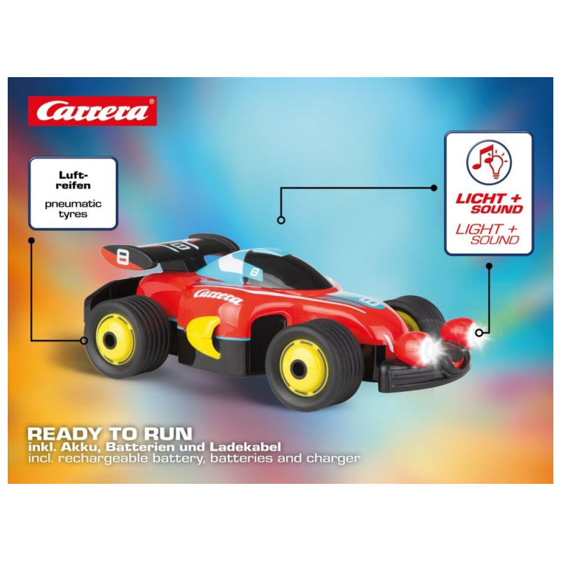 Coche Teledirigido Carrera First RC Racer con Luz y Sonido