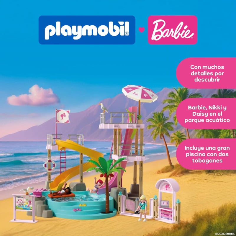 Playmobil X Barbie Parque Acuático 72120