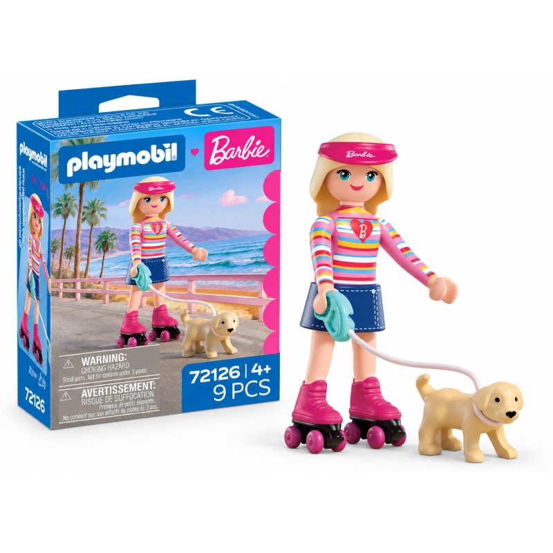 Playmobil x Barbie Malibu Con Patines Y Perrito 72126 De Playmobil