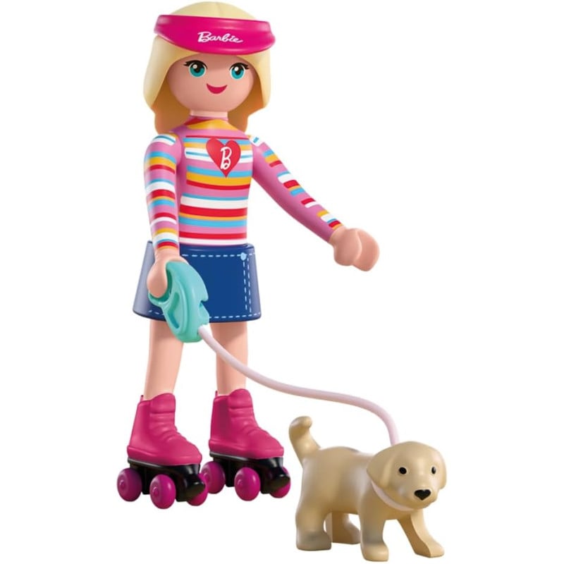 Playmobil X Barbie Malibu Con Patines Y Perrito 72126